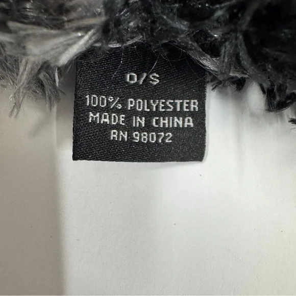 Cozy Plush Multi-Color Fuzzy Scarf — Black, Brown, Gray, Cream - Picture 4 of 5